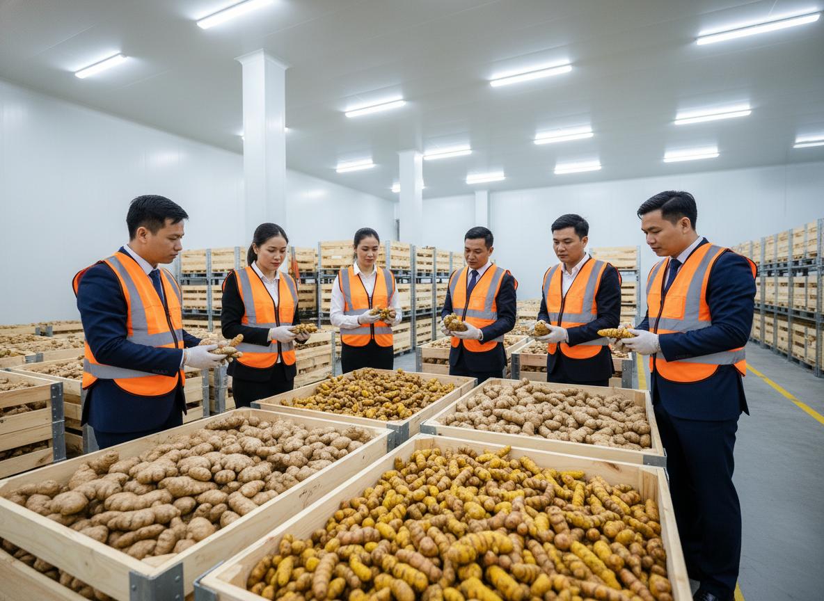 Kho lạnh bảo quản gừng, nghệ