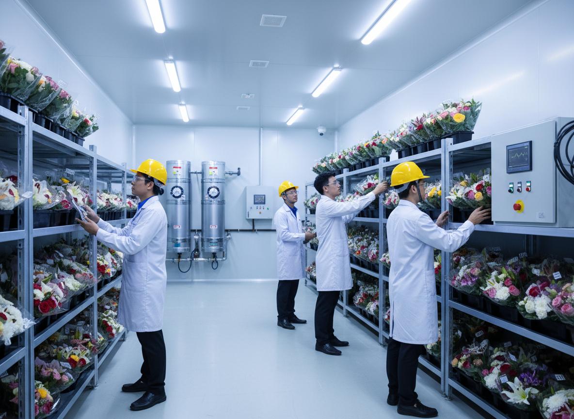 Kho lạnh bảo quản hoa tươi