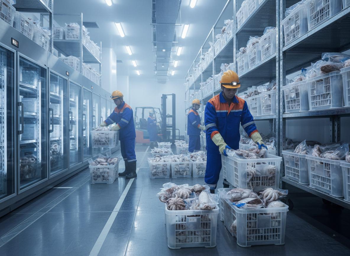 Kho lạnh bảo quản mực, bạch tuộc