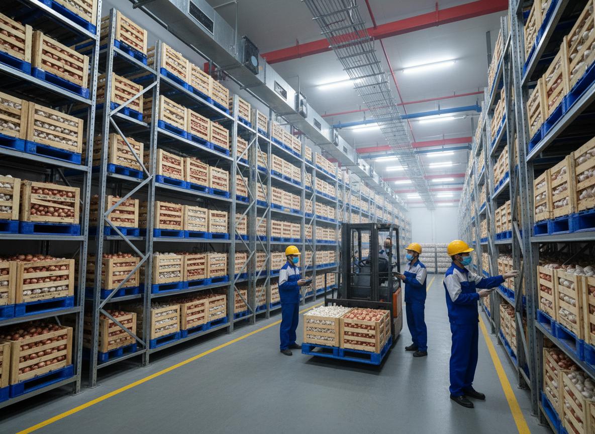 Kho mát bảo quản hành tỏi