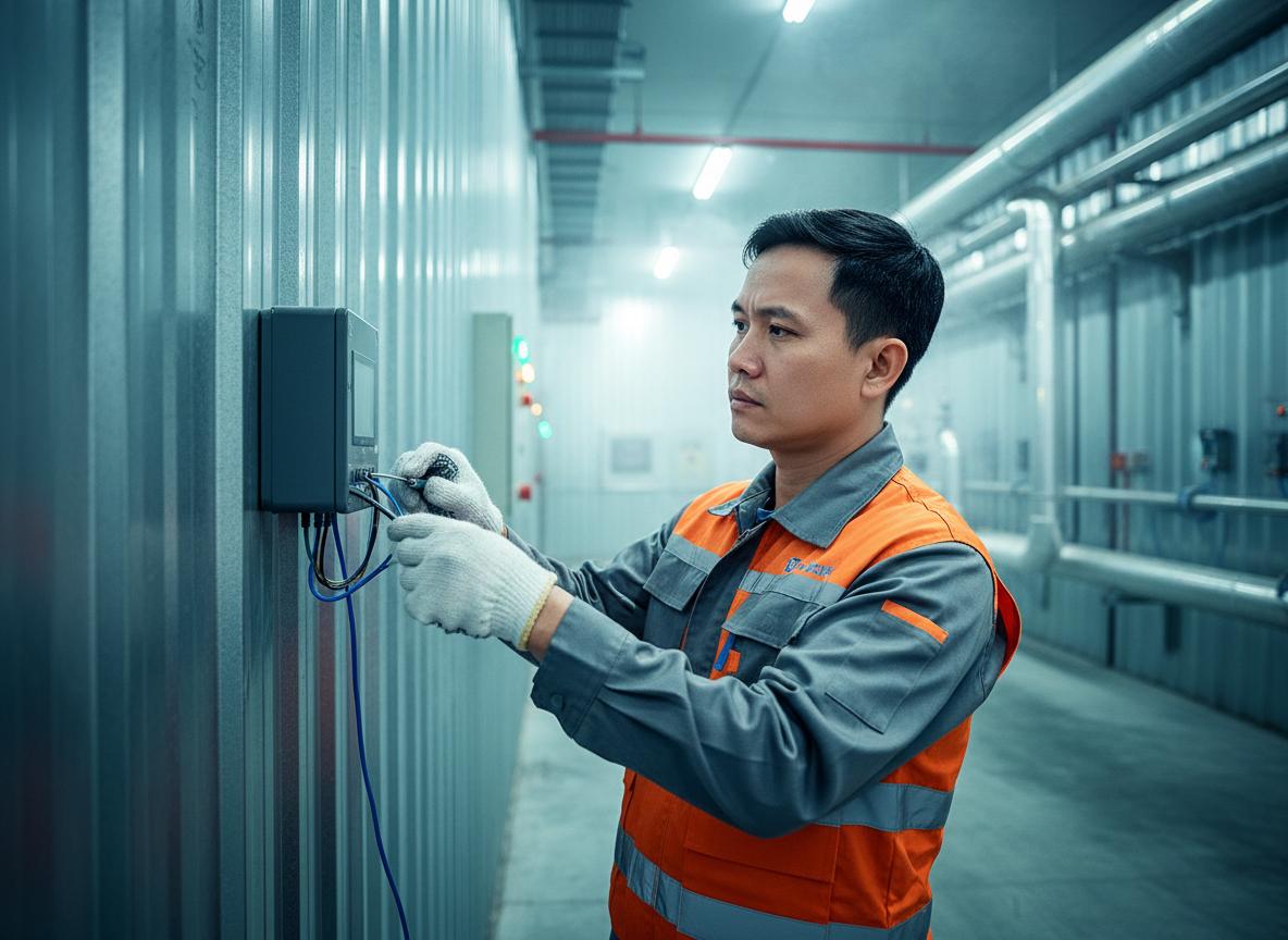 Giải mã chi tiết cấu tạo và quy trình lắp đặt hệ thống giám sát nhiệt độ kho lạnh chuyên nghiệp