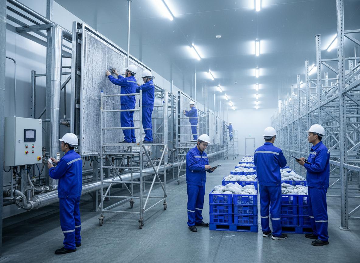 Lắp đặt kho đông lạnh cá biển