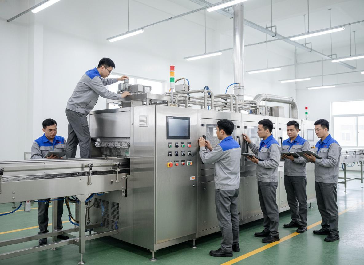 Lắp đặt máy cấp đông IQF