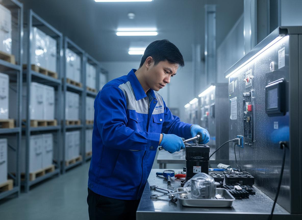 Thay máy nén (Block) kho lạnh