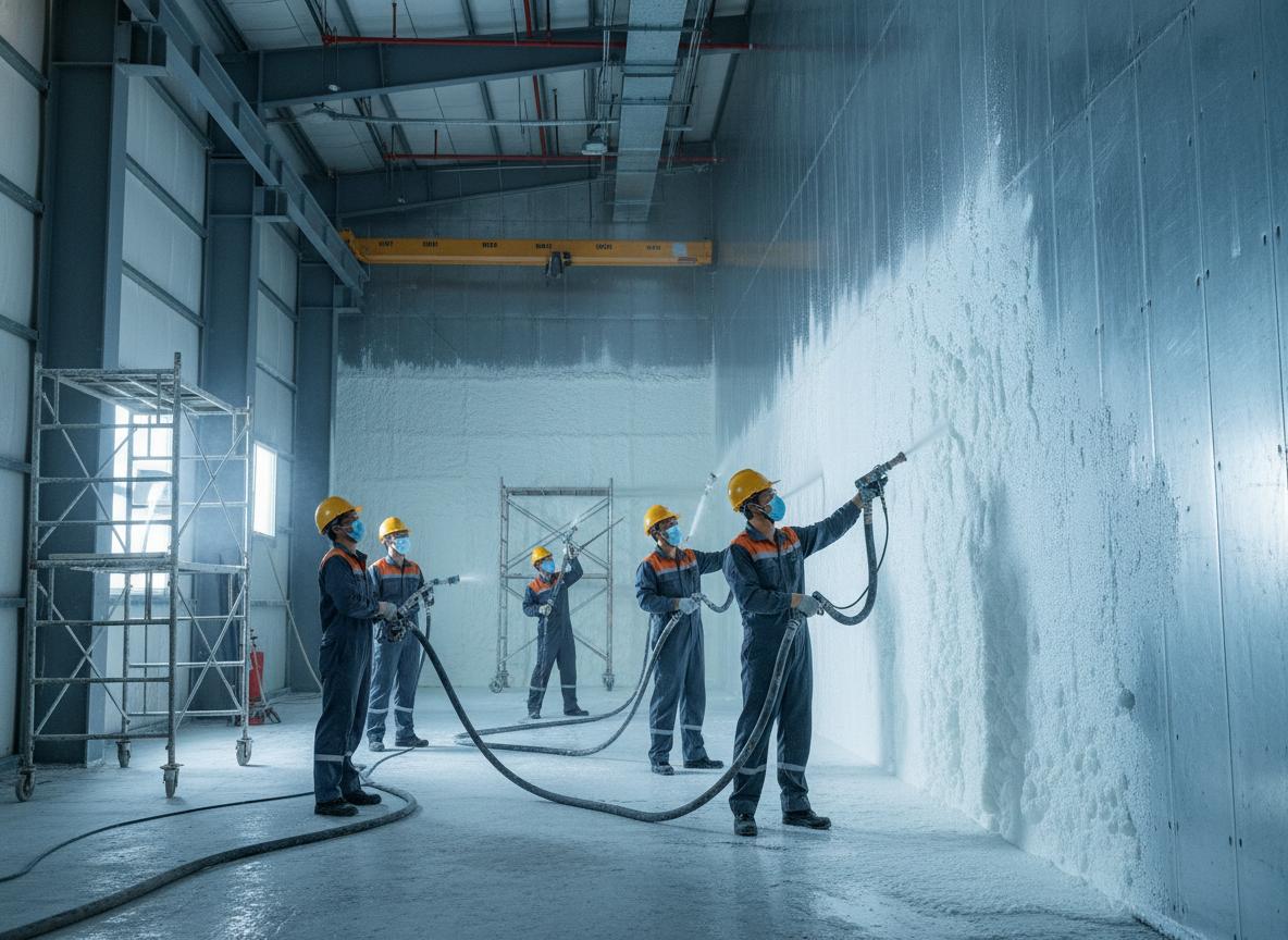 Thi công cách nhiệt kho lạnh bằng foam