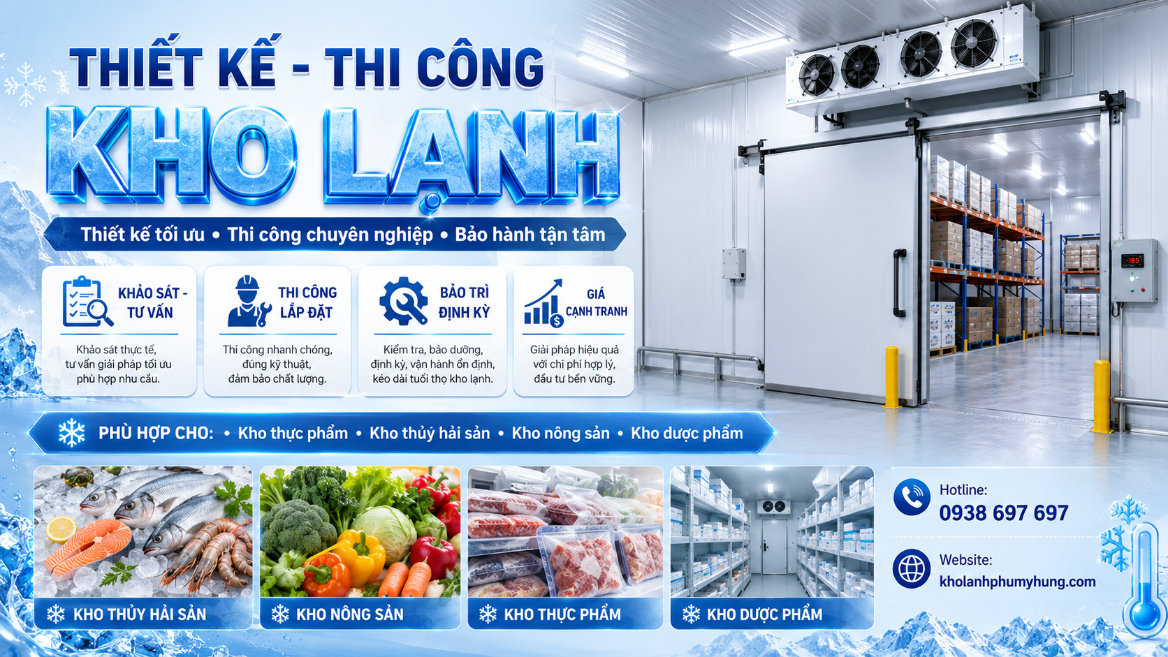 Thiết kế thi công kho lạnh giá rẻ, uy tín, chuyên nghiệp #1