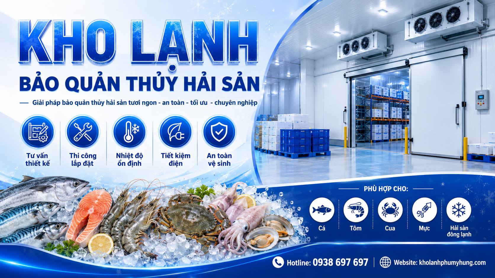 Kho lạnh bảo quản thủy hải sản
