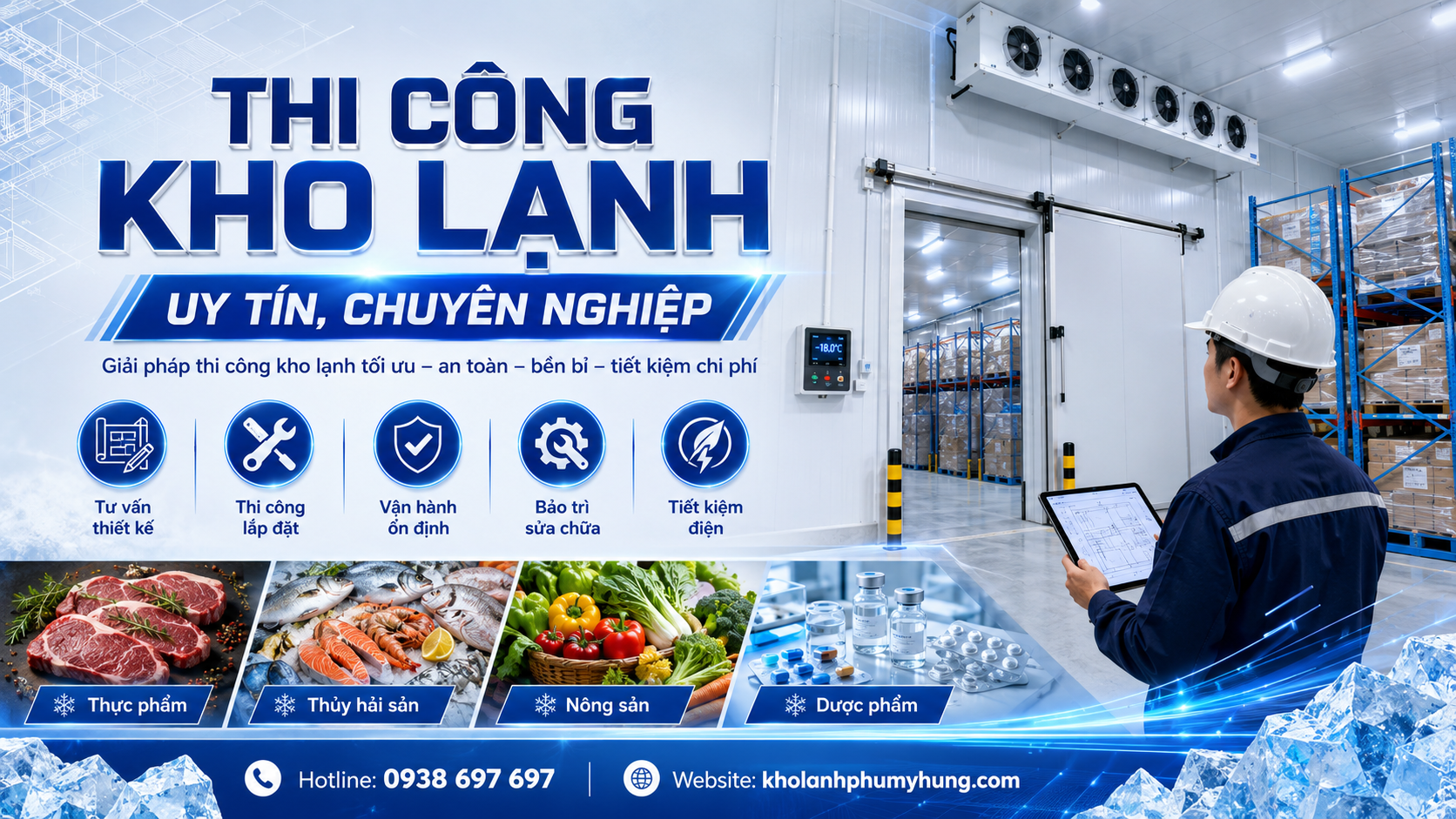 Thi công kho lạnh
