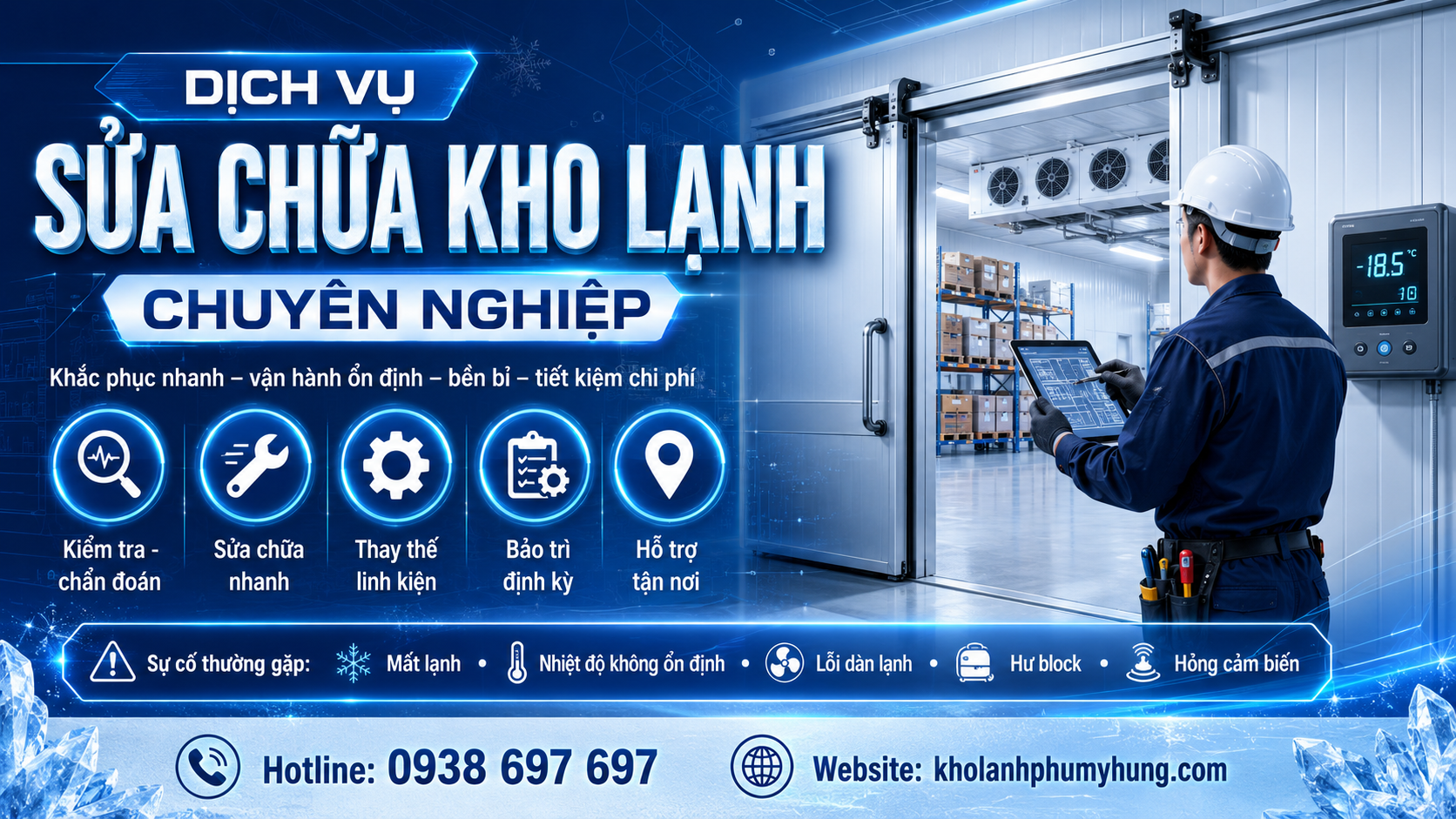 Sửa chữa kho lạnh